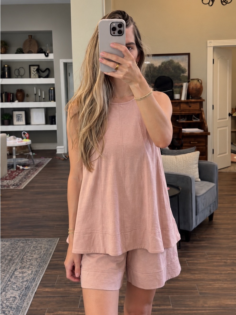 Free People Beach Matching Set-dusty pink, nude
